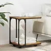 vidaXL Table d'appoint Bois ancien 50 x 35 x 55,5 cm Bois d'ingénierie