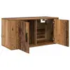 vidaXL Vidaxl Meuble Tv Mural Bois Ancien 80 X 34,5 X 40 Cm Bois D'ing...