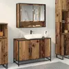 vidaXL Meuble de Lavabo de Salle de Bain Bois ancien 90 x 33 x 60 cm