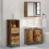 vidaXL Cabinet de salle de bain Bois ancien 35 x 37.5 x 100 cm