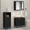 vidaXL Cabinet de salle de bain Chêne noir 35 x 37.5 x 100 cm
