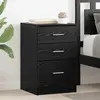 vidaXL Cabinet de chevet Chêne noir 40 x 40 x 63 cm Bois d'ingénierie