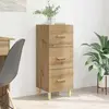 vidaXL Buffet chêne artisanal 34,5 x 34 x 90 cm Bois d'ingénierie