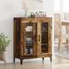 vidaXL Buffet Bois Ancien 69,5 x 34 x 90 cm Bois d'ingénierie et fer