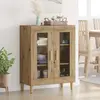 vidaXL Buffet Chêne artisanal 69,5 x 34 x 90 cm Bois d'ingénierie