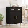 vidaXL Buffet Chêne noir 34 x 69,5 x 89 cm Bois d'ingénierie