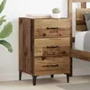 vidaXL Cabinet de chevet Bois ancien 40 x 40 x 66 cm Bois d'ingénierie
