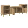 vidaXL Vidaxl Meuble Tv Chêne Artisanal 160 X 35 X 55 Cm Bois D'ingéni...