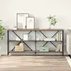 vidaXL Table console avec étagère Chêne artisanal 160 x 30 x 75 cm