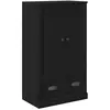 vidaXL Vidaxl Haut Armoire Chêne Noir 60 X 35,5 X 103,5 Cm Bois D'ingé...
