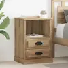 vidaXL Cabinet de chevet avec tiroir chêne artisanal 43 x 36 x 60 cm