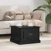 vidaXL Table basse Chêne noir 50 x 50 x 35 cm Bois d'ingénierie