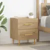 vidaXL Cabinet de chevet avec tiroir Chêne artisanal 40 x 35 x 47,5 cm