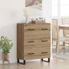 vidaXL Buffet avec tiroir Chêne artisanal 69,5 x 34 x 90 cm
