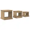 vidaXL Vidaxl Table Basse 3 Pcs Chêne Artisanal Bois D'ingénierie
