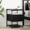 vidaXL Cabinet de chevet Chêne noir 40 x 42 x 56 cm Bois d'ingénierie