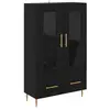 vidaXL Vidaxl Haut Armoire Avec Tiroir Chêne Noir 69,5 X 31 X 115 Cm