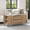 vidaXL Table basse avec tiroir Chêne artisanal 102 x 44,5 x 50 cm