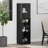vidaXL Vidaxl Haut Armoire Chêne Noir 35 X 37 X 142 Cm Bois D'ingénier...