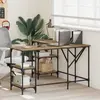 vidaXL Bureau Chêne Artisanal 139 X 139 X 75 Cm Bois D'ingénier...