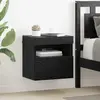 vidaXL Meuble TV mural Chêne noir 40 x 30 x 40 cm Bois d'ingénierie