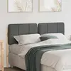 vidaXL Tête de lit capitonnée Marron et gris clair 160 cm Pin massif