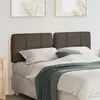 vidaXL Tête de lit capitonnée Marron et Taupe 140 cm Pin massif