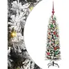vidaXL Sapin de Noël artificiel Vert 120 cm PVC et acier et plastique