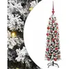 vidaXL Sapin de Noël artificiel Vert 150 cm PVC et acier et plastique