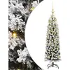 vidaXL Sapin de Noël artificiel Vert 120 cm PVC et acier et plastique