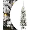 vidaXL Sapin de Noël artificiel Vert 120 cm PVC et acier et plastique