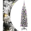 vidaXL Sapin de Noël artificiel Vert 150 cm PVC et acier et plastique