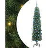 vidaXL Sapin de Noël artificiel Vert 180 cm PVC et acier et plastique