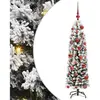 vidaXL Sapin de Noël artificiel Vert 120 cm PVC et acier et plastique