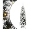 vidaXL Sapin de Noël artificiel Vert 120 cm PVC et acier et plastique