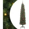 vidaXL Sapin de Noël artificiel Vert 180 cm PVC et acier et plastique