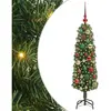 vidaXL Vidaxl Sapin De Noël Artificiel With Leds Vert 120 Cm Pvc