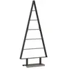vidaXL Arbre de Noël en métal avec support Noir 90 cm Acier