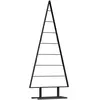 vidaXL Arbre de Noël en métal avec support Noir 150 cm Acier
