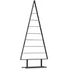 vidaXL Arbre de Noël en métal avec support Noir 180 cm Acier