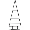 vidaXL Arbre de Noël en métal avec support Noir 210 cm Acier