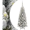 vidaXL Sapin de Noël artificiel avec 150 LED Blanc 53 x 53 x 120 cm