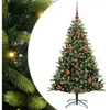 vidaXL Arbre de Noël artificiel à charnières 150 LED Vert 120 cm