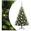 vidaXL Arbre de Noël artificiel à charnières 150 LED Vert 120 cm