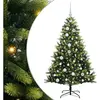 vidaXL Arbre de Noël artificiel à charnières 150 LED Vert 120 cm