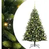 vidaXL Arbre de Noël artificiel à charnières 150 LED Vert 120 cm