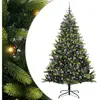 vidaXL Arbre de Noël Artificiel Articulé 300 LEDs Vert 240 cm
