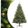 vidaXL Arbre de Noël Artificiel à Charnières 300 LEDs Vert 240 cm