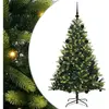 vidaXL Arbre de Noël artificiel à charnières 150 LED Vert 150 cm
