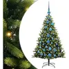 vidaXL Arbre de Noël artificiel à charnières 150 LED Vert 120 cm